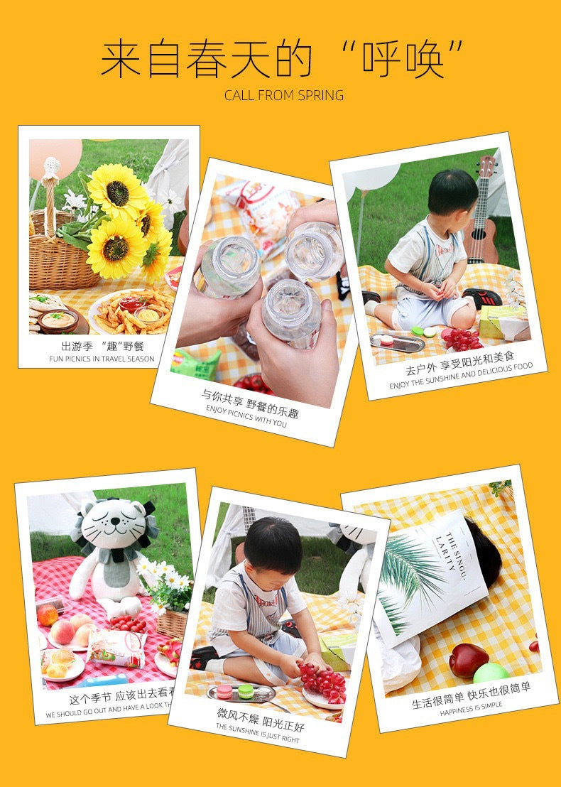 Picnic Mat Outdoor Moisture-Proof Portable Spring Outing Mat Thickened Camping Mat Beach Essential Supplies Picnic Cloth