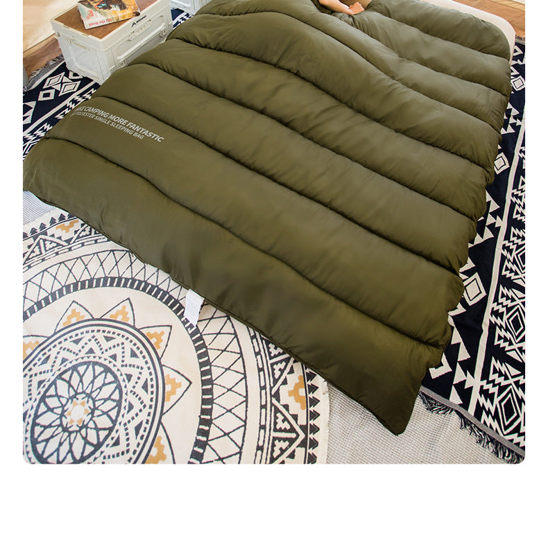 Beishan Wolf Sleeping Bag Winter Season Adult Graphene Thickened Cold-Proof Outdoor Camping Office Nap Dual-Use Quilt