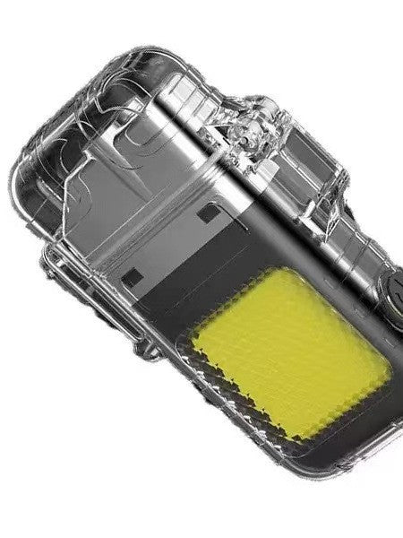 Cross-border Lighter Keychain Light Lighter Light Outdoor Lighting Camping Light COB Portable Flashlight
