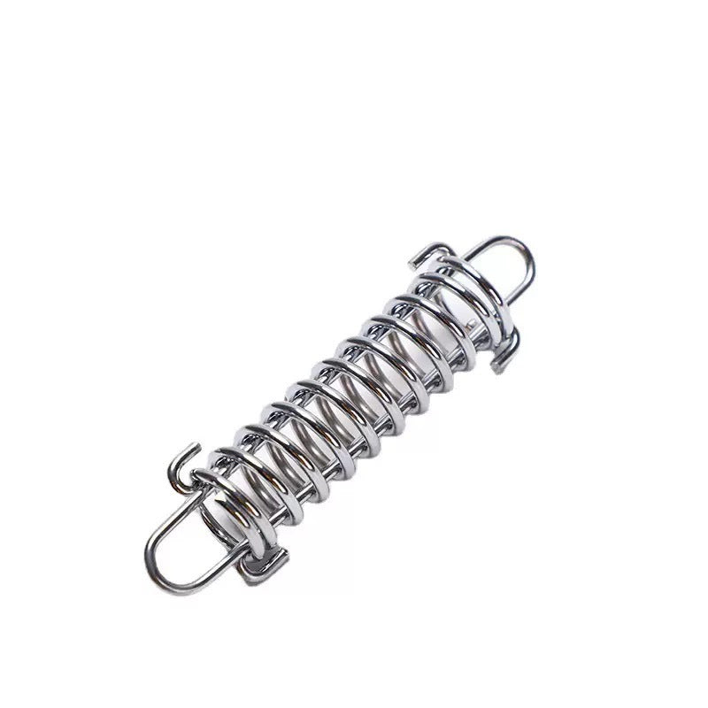 Outdoor Tent Spring Wind Rope Buckle Multi-use Camping High-strength Stainless Steel Rope Buckle Sunshade Fixed Buckle Spring Hook Buckle