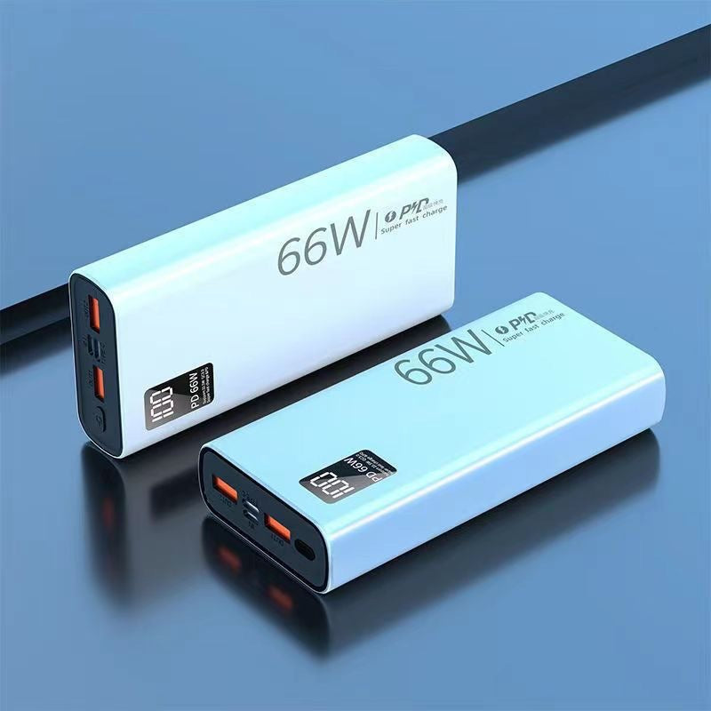 Cross-Border3c Certified Super Fast Charging Power Bank with Built-in Cable20000mAh large capacity power bank wholesale