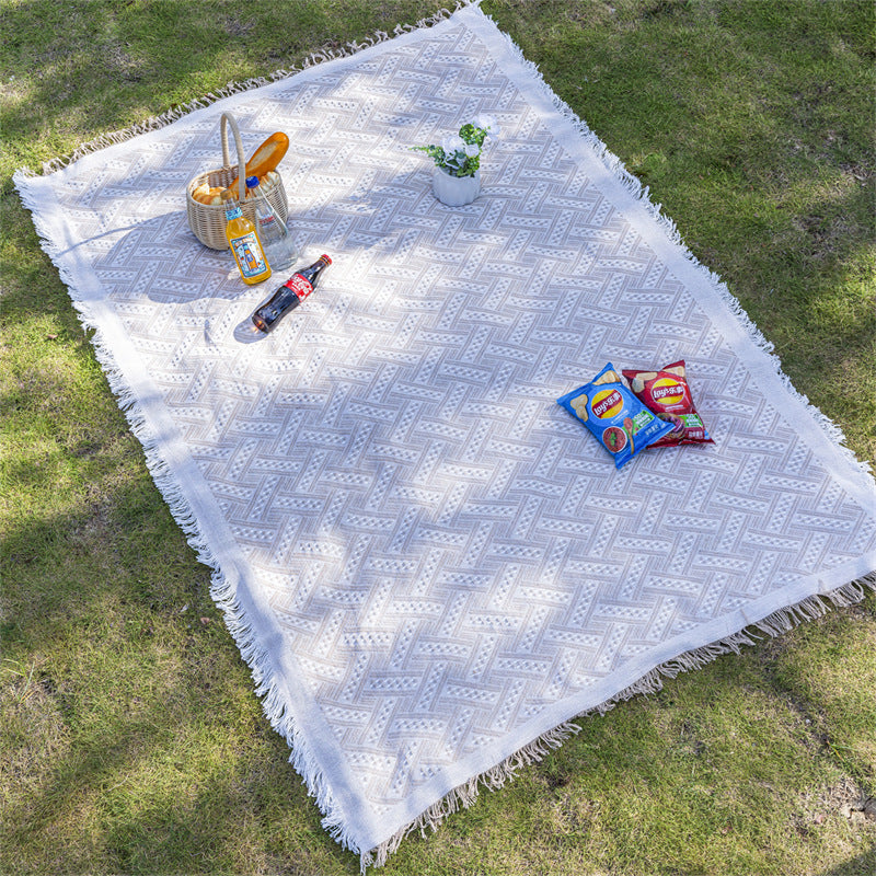 Internet Celebrity Picnic Mat ins Camping Blanket Tent Mat Moisture-Proof Thickened Outdoor Foldable Bohemian Style Tablecloth