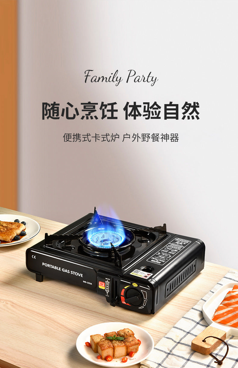 Portable Outdoor Windproof Cassette Stove for Camping, Hot Pot, Gas Stove, Commercial Gas Stove, Gas Cooker