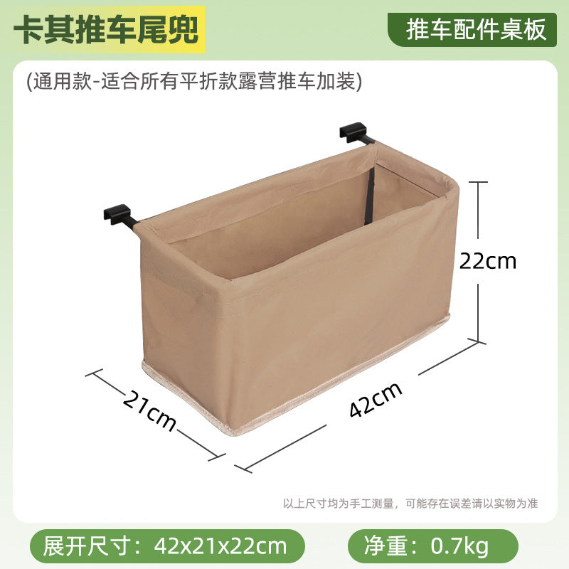 Original Wildman Camping Cart Push-Pull Integrated Outdoor Camping Handcart Picnic Stall Foldable Small Cart Extended