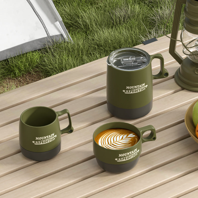 Outdoor Portable Water Cup Coffee Cup Handy Cup Camping Portable Tea Cup Eco-friendly Design Household Couple Picnic