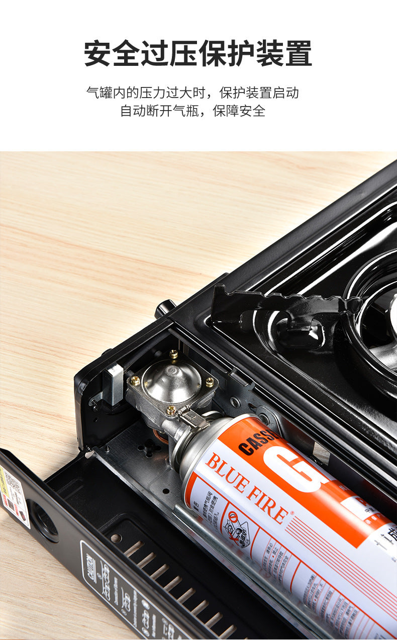 Portable Outdoor Windproof Cassette Stove for Camping, Hot Pot, Gas Stove, Commercial Gas Stove, Gas Cooker