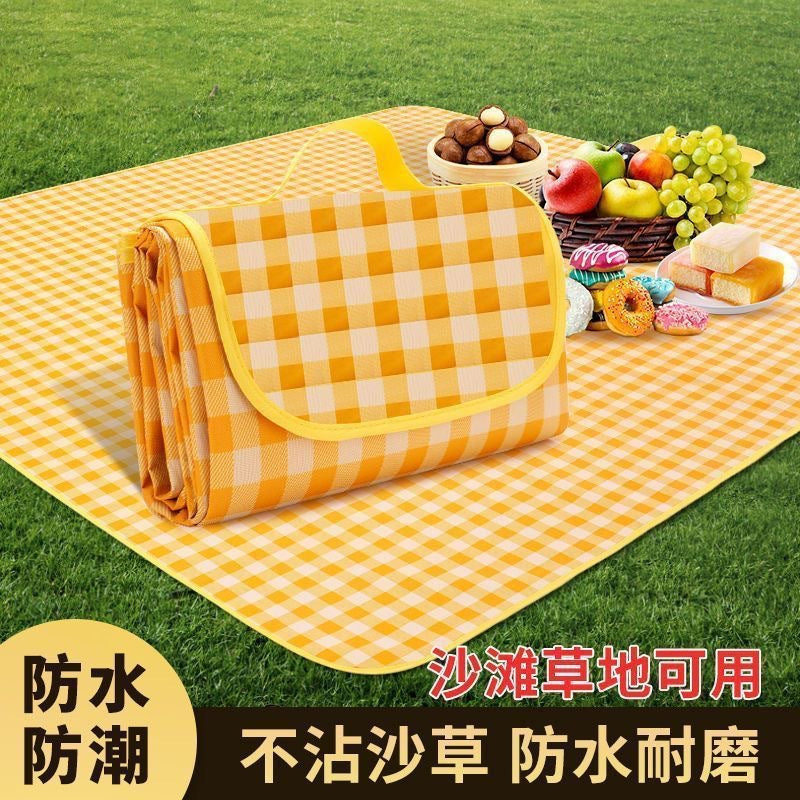 Picnic Mat Outdoor Moisture-Proof Portable Spring Outing Mat Thickened Camping Mat Beach Essential Supplies Picnic Cloth
