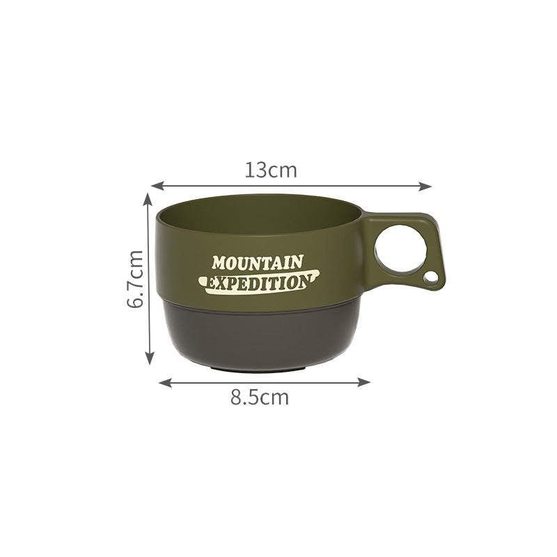 Outdoor Portable Water Cup Coffee Cup Handy Cup Camping Portable Tea Cup Eco-friendly Design Household Couple Picnic