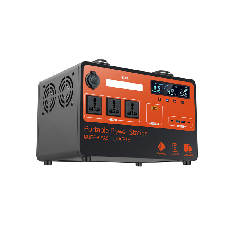 220v Mobile Energy Storage Outdoor Power Supply for Live Streaming, Street Selling, Camping, Road Trips, Large Capacity Portable Emergency Home Backup