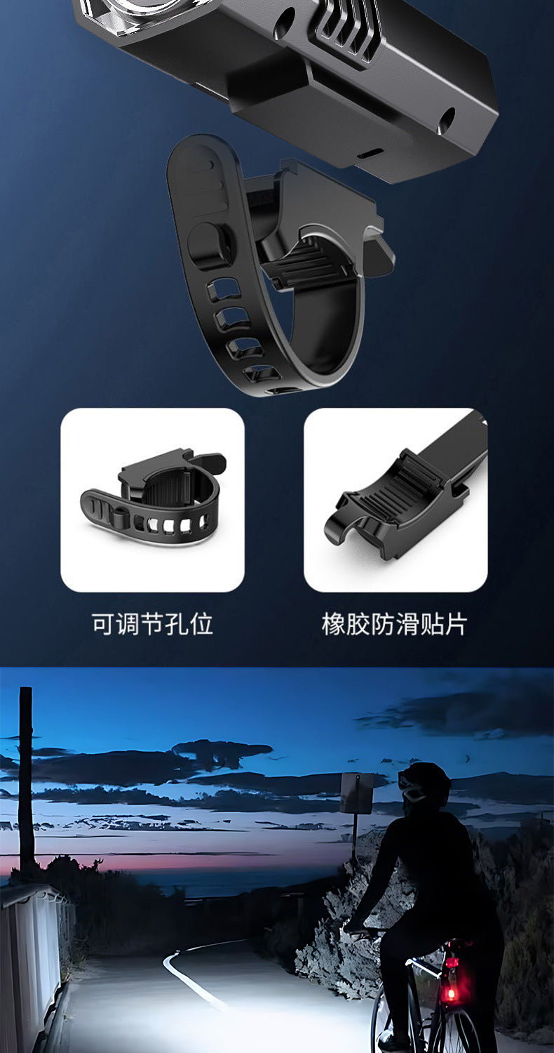 Dake Mountain Bike High Brightness Night Riding Rechargeable Flashlight Bicycle Light Front Light Long Range Waterproof Multi-Function Lighting