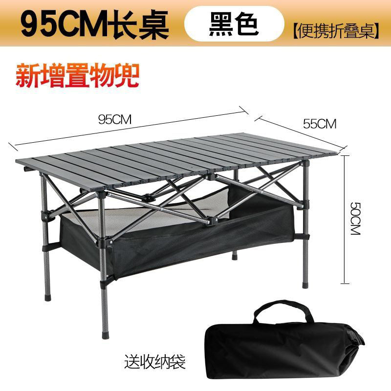 Outdoor Folding Table and Chairs Portable Egg Roll Table Picnic Cooking Equipment Set Foldable Camping Table and Chairs