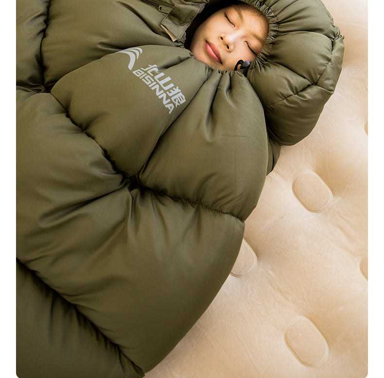 Beishan Wolf Sleeping Bag Winter Season Adult Graphene Thickened Cold-Proof Outdoor Camping Office Nap Dual-Use Quilt