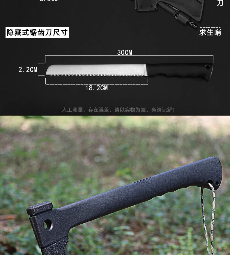 Multifunctional Axe for Mountain Cutting, Tree Cutting, Firefighting, Engineer, Camp, Outdoor Gear, Tactical Axe