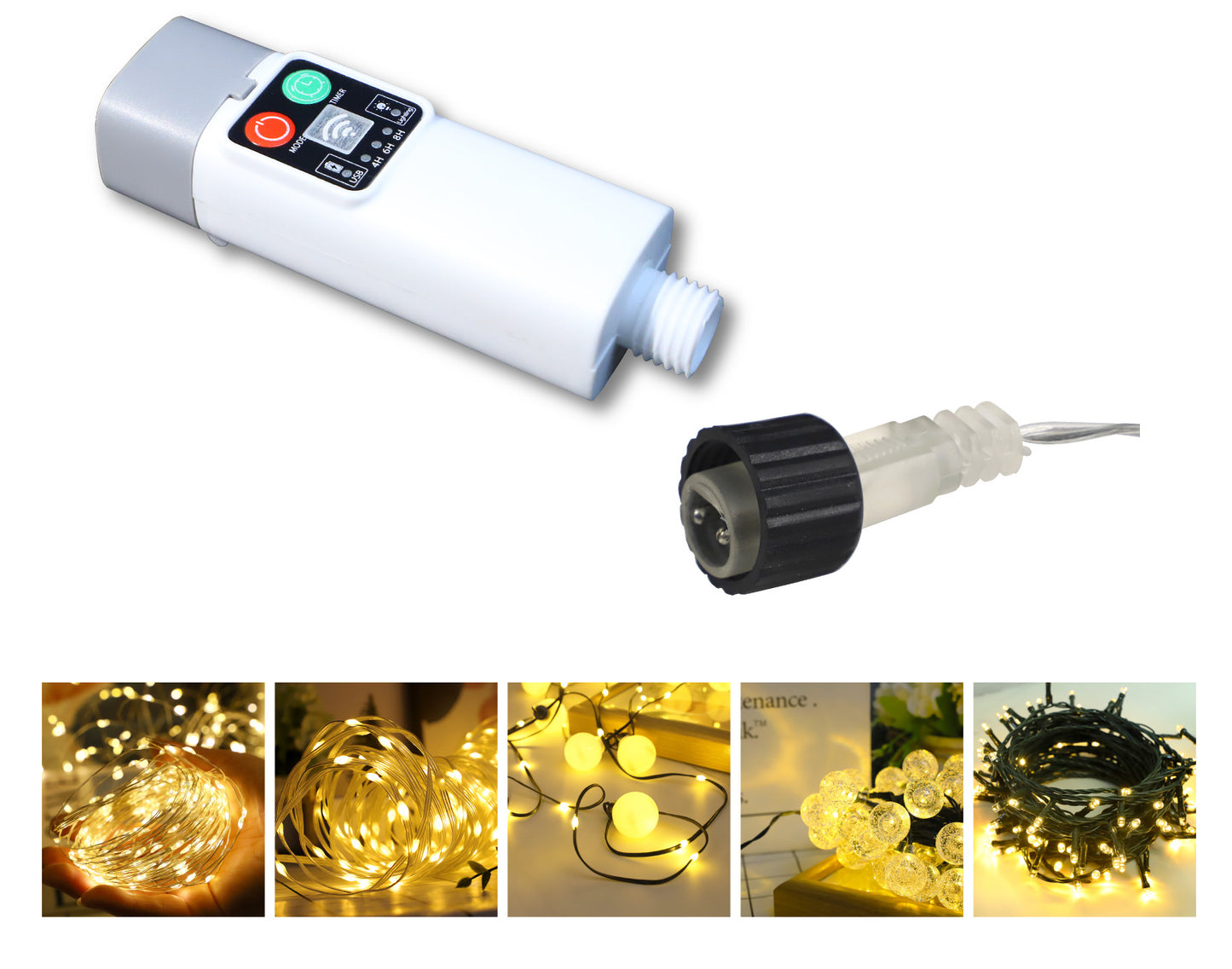 Cross-Border USB Rechargeable Leather Cord Light String with Remote Control Waterproof Outdoor Camping Tent Atmosphere Tape Measure Camping Light