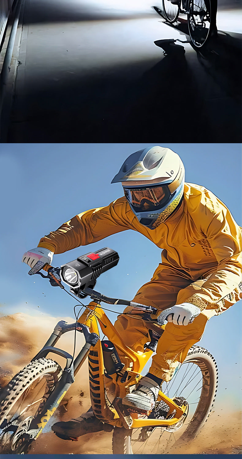 Dake Mountain Bike High Brightness Night Riding Rechargeable Flashlight Bicycle Light Front Light Long Range Waterproof Multi-Function Lighting