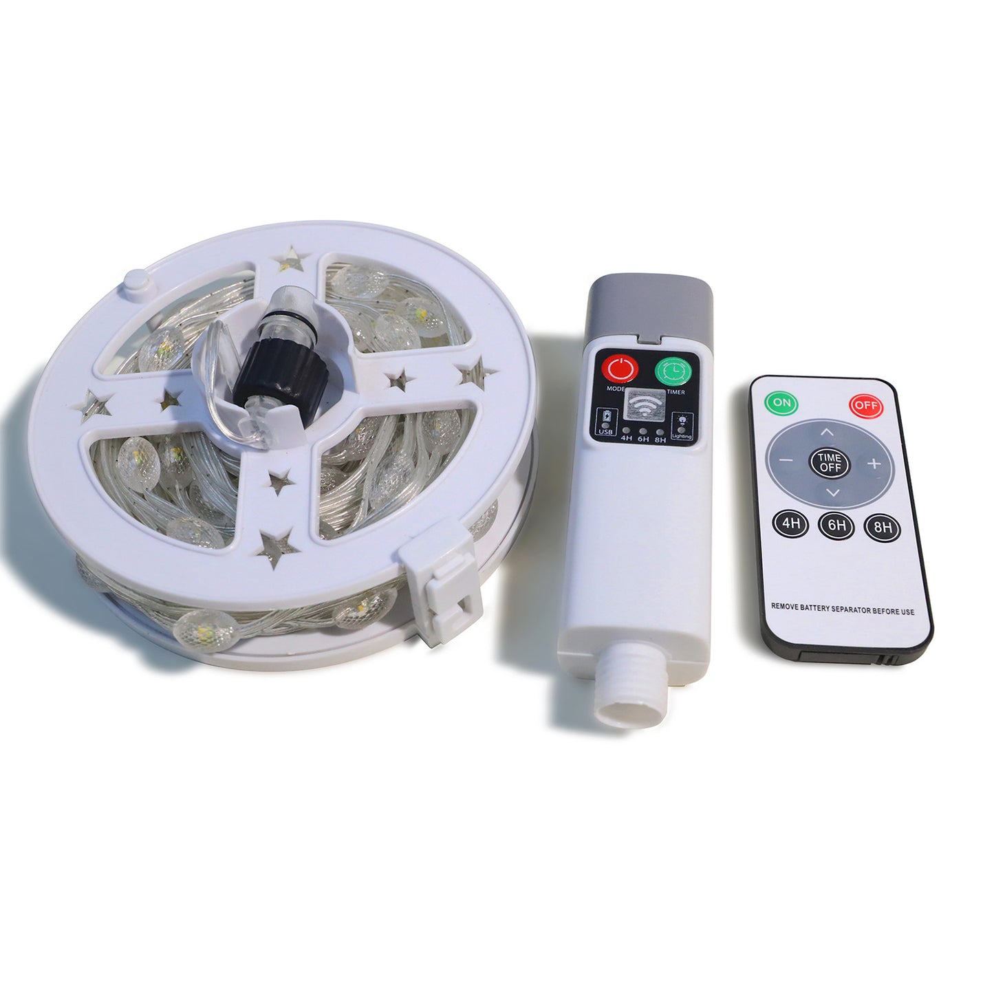 Cross-Border USB Rechargeable Leather Cord Light String with Remote Control Waterproof Outdoor Camping Tent Atmosphere Tape Measure Camping Light