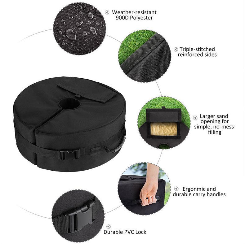 Outdoor Canopy Rain Shelter Sunshade Advertising Display Tent Support Frame Fixed Sandbag Oxford Cloth Tent Fixed Sandbag