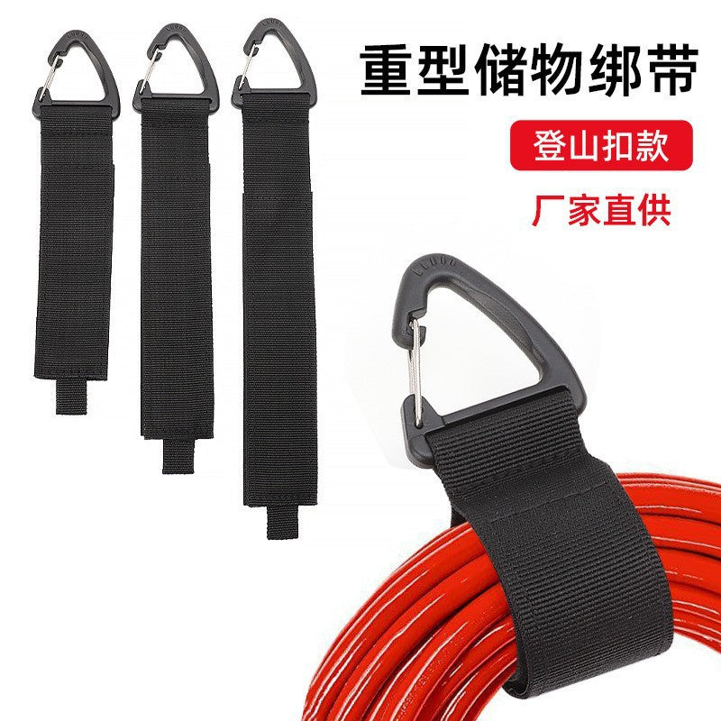 Cross-Border tume Hanging Carabiner Heavy Duty Strap Nylon Storage Strap Extension Cord Organizer Heavy Duty Strap
