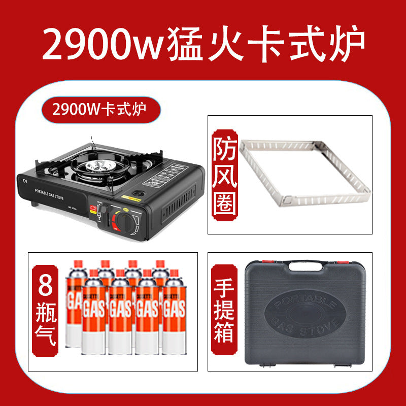 Portable Outdoor Windproof Cassette Stove for Camping, Hot Pot, Gas Stove, Commercial Gas Stove, Gas Cooker