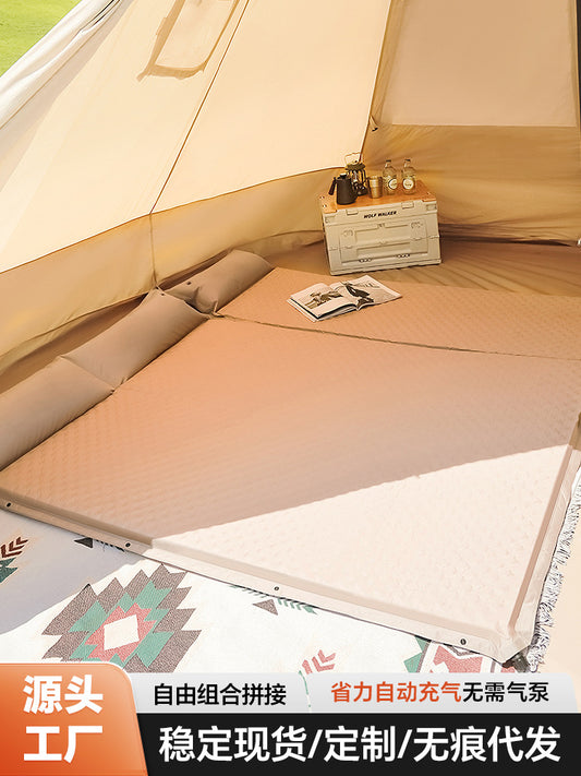 Inflatable Mattress Outdoor Portable Camping Ground Mat Tent Inflatable Pad Automatic Car Air Mattress Sleeping Pad Ground Mat
