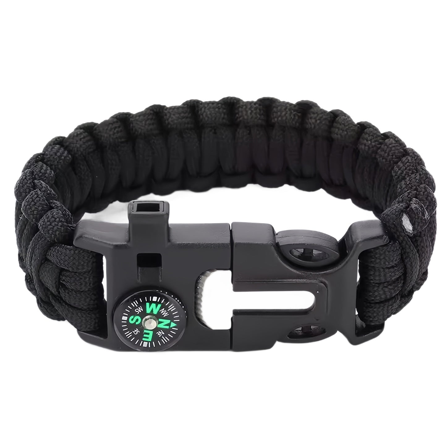 Multifunctional Outdoor Paracord Bracelet Flint Compass Climbing Lifesaving Bracelet Emergency Survival Gear
