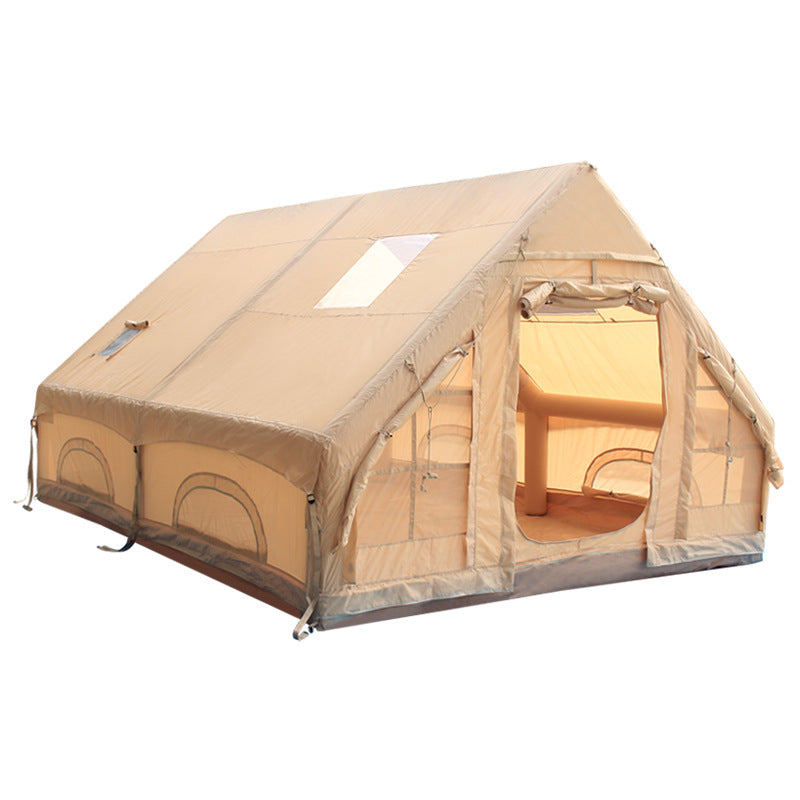 12Square Meters420D Household Anti-Freeze Dual-Use Four Seasons Moisture-Proof Inflatable Tent Outdoor Camping Portable No-Setup Rainproof