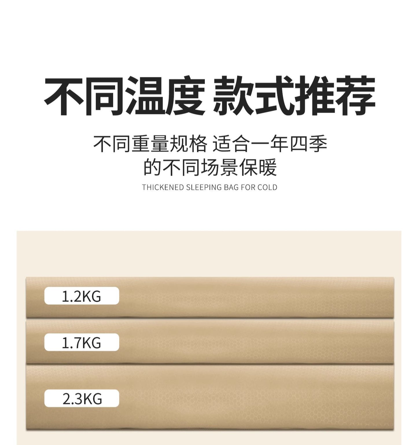 Primitive Sleeping Bag for Adults, Winter Thickened Cold-Proof Outdoor Camping Tent, Double Person Overnight Car Use Office Quilt