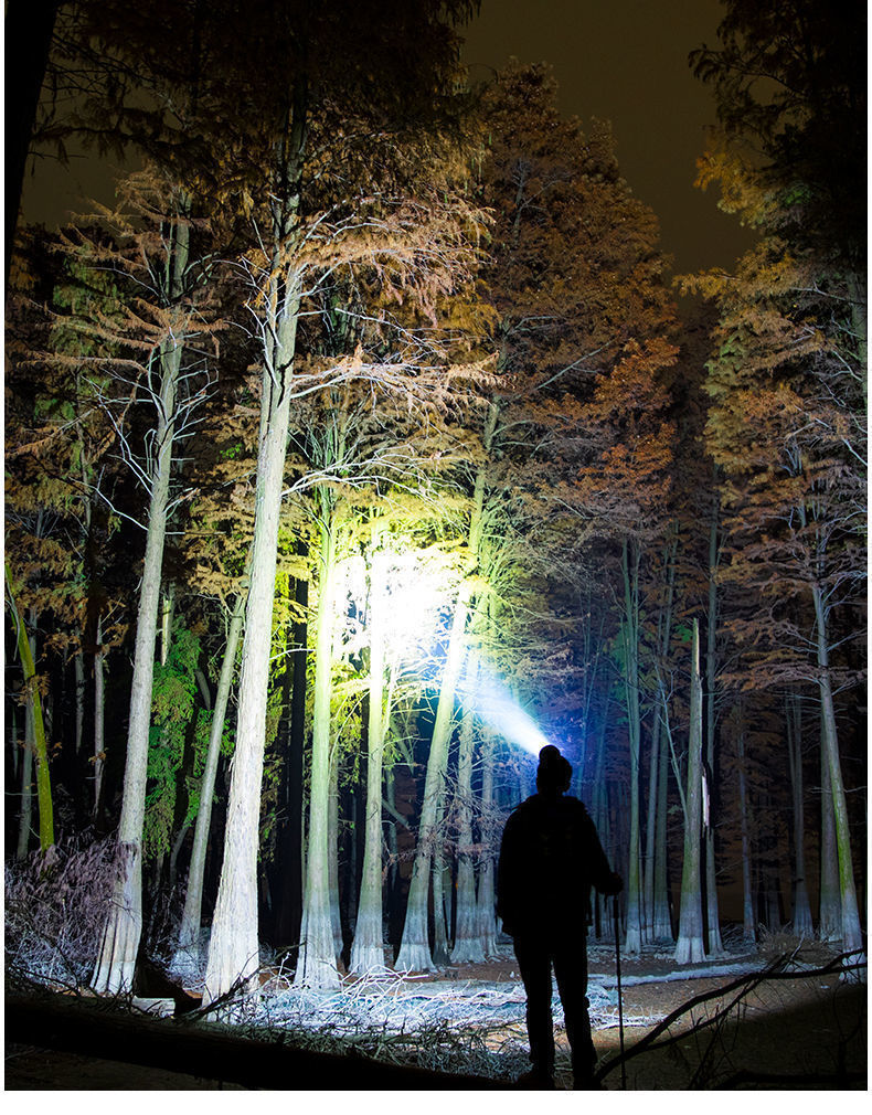Headlamp Strong Light Head-Mounted led Headlamp Fishing Light Rechargeable Lithium Battery Two-Mode Outdoor Strong Light Headlamp Wholesale